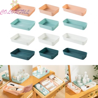 【COLORFUL】Storage Box Tableware Clearer Classification Drawer Partition Plastic Material