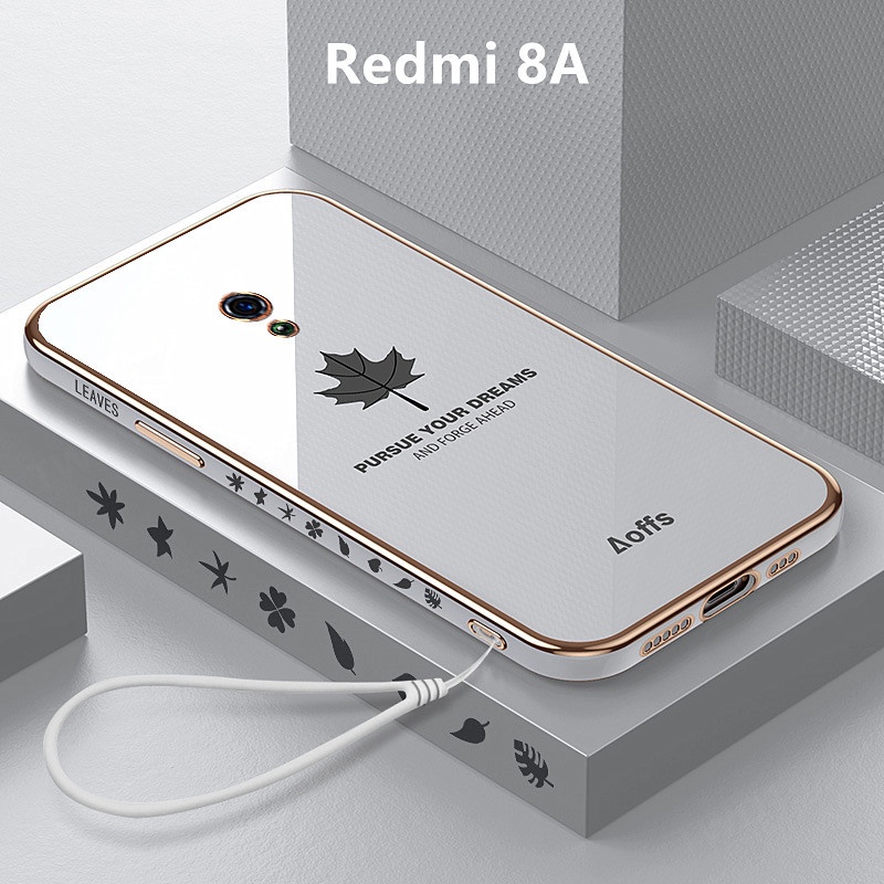 เคส Redmi 8A case ลายใบเมเปิ้ล TPU แบบนิ่ม เคสมือถือ เคสโทรศัพท์ Redmi 8A