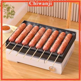 [Chiwanji] กระทะทําไส้กรอก 8 ช่อง ไม่เหนียวติด DIY สําหรับทําอาหารเช้า ห้องครัว