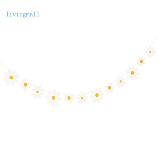 Livi แบนเนอร์กระดาษ ลายดอกเดซี่ 2 เมตร 5 เมตร สําหรับแขวนตกแต่งปาร์ตี้