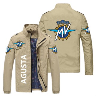 MV Agusta LOGO jacket motorcycle shop custom work clothes SUPERVELOCE800 F3-800RC F3-800 F3-675 F4R F3-675EAS outdoor driving loose thin cardigan stand collar windbreaker