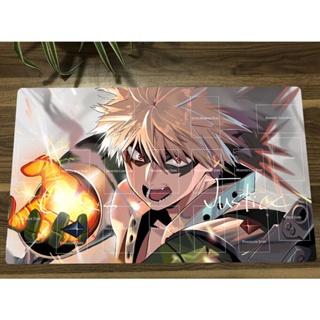 แผ่นรองเมาส์ ลาย My Hero Academia Yugioh Playmat Bakugo Katsuki CCG TCG พร้อมกระเป๋า