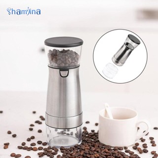 เครื่องบดกาแฟไฟฟ้า สเตนเลส แบบพกพา พร้อมสาย USB สําหรับเอสเปรสโซ่