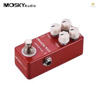 Tosw)moskyaudio CRUNCH RED แป้นเหยียบเอฟเฟคกีตาร์ โลหะ แบบเต็ม