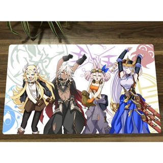 Yugioh Playmat Ecclesia the Iris Swordsoul Tri-brigade Kitt TCG แผ่นรองเมาส์เกมมิ่ง