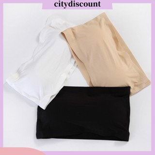 &lt;citydiscount&gt; เสื้อชั้นใน ไร้รอยต่อ ระบายอากาศ ไร้สาย บราเสริมฟองน้ํา เซ็กซี่ หน้าอก