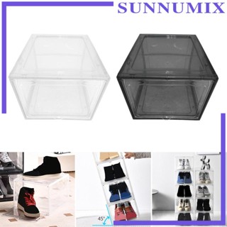 [Sunnimix] กล่องเก็บรองเท้า กันฝุ่น พร้อมกล่องเก็บรองเท้า สําหรับผู้ชาย