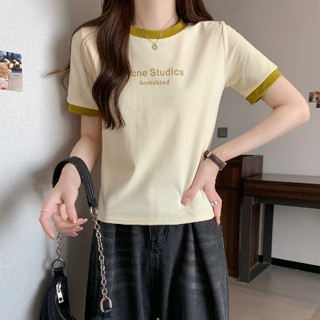 เสื้อยืดแขนสั้น เข้ารูป ดูผอมลง