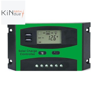 แผงควบคุมการเก็บประจุแบตเตอรี่ พลังงานแสงอาทิตย์ 30A 12V 24V LCD USB 5VDC