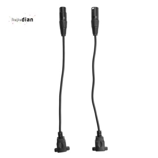 สายเคเบิลอะแดปเตอร์ XLR 3Pin เป็น RJ45 ตัวเมีย XLR ตัวผู้ เป็น RJ45 Cat5 อีเธอร์เน็ต 1 คู่