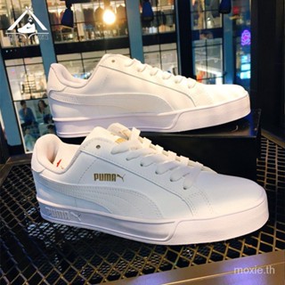 รองเท้ากีฬาลําลอง Smash Vulc สีขาวล้วน สไตล์คลาสสิก 359622-16