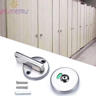 【COLORFUL】For Bulkhead Door Indicator Door Lock WC Toilet Round Flat Stack Door Hardware