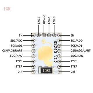 Ior สเต็ปมอเตอร์ไดรเวอร์ TMC2240 ไร้เสียง ทนทาน สําหรับเครื่องพิมพ์ 3D