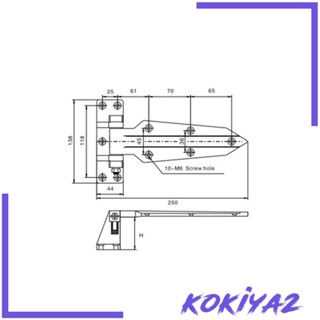 [Kokiya2] บานพับประตูตู้แช่แข็ง แบบขัดเงา