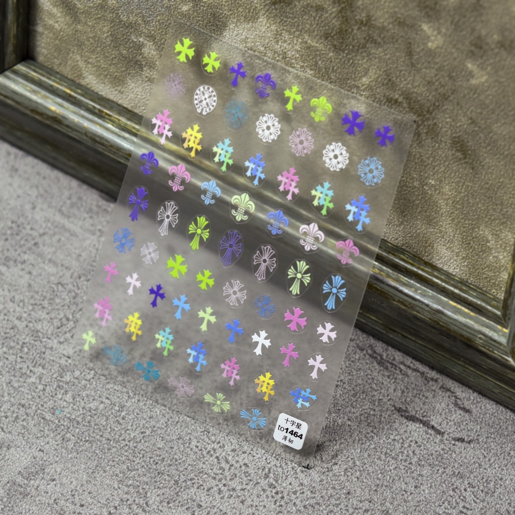 [Meow.Sensei] สติกเกอร์ ลาย Tomoni Thin Tough 1464 5d มีกาวในตัว หลากสีสัน สําหรับติดตกแต่งเล็บ - รูปที่ 2