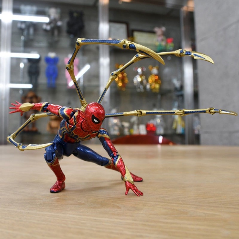 14ซม.marvel AvengersFine War Spidermanรูปของเล ่ นสําหรับชายSuperheroes Spider-Man Action Figureเด ็ ก