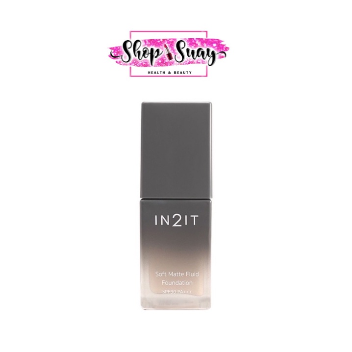 รองพื้น IN2IT Soft Matte Fluid Foundation SPF30 PA++(SMQ) ปริมาณ 20 ml.