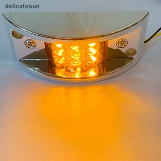 Delicatesun ไฟหรี่ข้าง LED สีแดงอําพัน สําหรับรถยนต์ รถบรรทุก รถพ่วง รถตู้ รถตู้