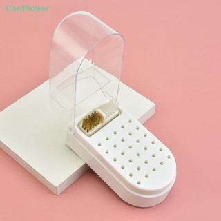 &lt;Cardflower&gt; 2 In 1 ที่วางดอกสว่านมิลลิ่ง 30 หลุม กันฝุ่น สําหรับตกแต่งเล็บ