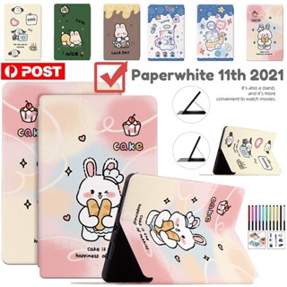 เคสหนัง ฝาพับ ลายการ์ตูน กันกระแทก สําหรับ Amazon Paperwhite 11th Gen 2021 6.8 นิ้ว