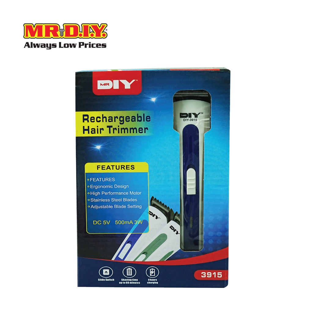 มิสเตอร์. ดี.ไอ.วาย ปัตตาเลี่ยนตัดผมแบบชาร์จไฟ USB รุ่น DIY-3915