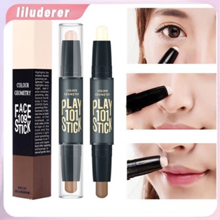 Double Head Concealer Stick Highlighter Face Contour Pen Women Makeup Beauty Corrector HO