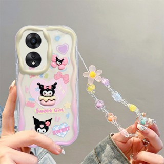 การ์ตูน เคส For Vivo Y20 Y20i Y12A Y12S Y17 Y15 2020 Y12 Y11 2019 Y19 S1 ถือลูกปัดเชือก เคสมือถือ 3D Carrying Hand Rope Beads Happy Cute Flower Rabbit Bear Kulomi Frog Soft TPU Case