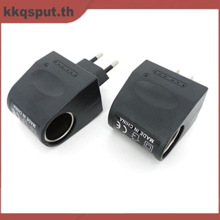 อะแดปเตอร์ซ็อกเก็ตชาร์จพาวเวอร์ซัพพลาย AC 110V 220V เป็น 12V 500ma 1A DC สําหรับรถยนต์ EU US THK2