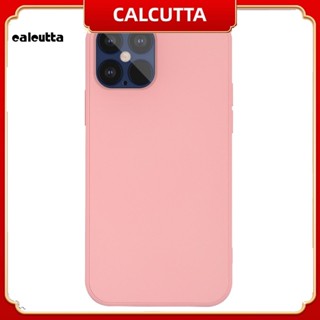 [calcutta] เคสโทรศัพท์มือถือ TPU กันกระแทก สีพื้น สําหรับ iPhone12 PRO MAX