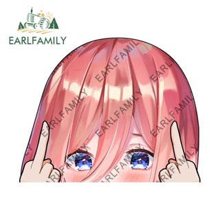 Earlfamily สติกเกอร์ The Quintessential Quintuplets 13 ซม. X 10.4 ซม. สําหรับติดตกแต่งกระจกมองหลังรถยนต์