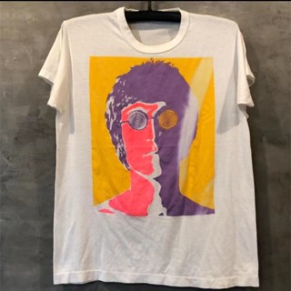 เสื้อยืดแขนสั้นพร้อมส่ง เสื้อยืดแขนสั้น ทรงหลวม พิมพ์ลาย John Lennon John Lennon Lennon Beatles Rock Band สําหรับผู้ชาย