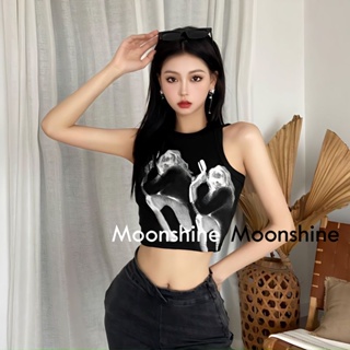 Moon  เสื้อครอป เสื้อแฟชั่นผู้หญิง y2k สีพื้น สําหรับผู้หญิง ใส่ไปคลับ ปาร์ตี้ 2023 NEW  Jl1018 Beautiful Comfortable Chic Korean Style A29J1I3 36Z230909