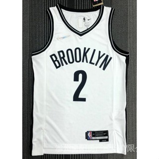 เสื้อกีฬาบาสเก็ตบอล แขนสั้น ลายทีม NBA Jersey Brooklyn Nets 2022 2 # Griffin Basketball Jersey Regular Version สีขาว 75 ปี 794255