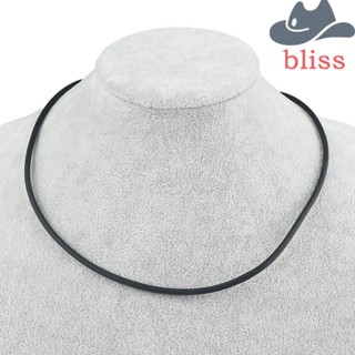 BLISS เครื่องประดับ สร้อยคอ สายสแตนเลส สีดํา