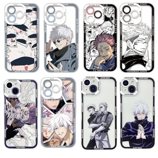 เคสโทรศัพท์มือถือ ซิลิโคนนิ่ม ใส กันกระแทก ลายการ์ตูน Jujutsu Kaisen Gojo Satoru Angel Eyes สําหรับ Samsung Galaxy J7 Prime J4 J6 Plus 2018 A12 5G