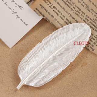 CLEOES แผ่นบอร์ดเรซิ่น รูปขนนกน่ารัก สําหรับโชว์เล็บ