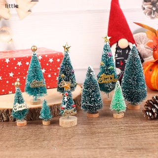 thlittle 4Pcs/Set 1:12 Dollhouse Miniature Christmas Tree Cedar Tree Snowflake Pine  Tree Garden Decor Toy Doll House Accessories Boutique