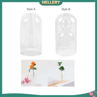 [HelleryTH] Glass Vase Decorative Art Vases Modern Table Centerpieces Glass Flower