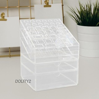 [Dolity2] Acrylic Pen Holder Makeup Brush Holder Stationery Storage Holder Pen Pencil Display Desk Organizer for Tabletop Organization Home Countertop