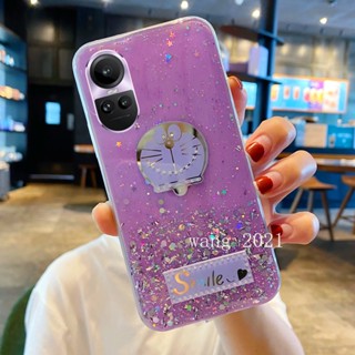 ใหม่ เคสโทรศัพท์มือถือแบบนิ่ม ใส แต่งกลิตเตอร์ ดาว ท้องฟ้ากลางคืน หลากสี สําหรับ OPPO Reno10 Pro+ Plus 5G Reno 10 Reno10Pro+ OPPO A78 NFC 4G 2023