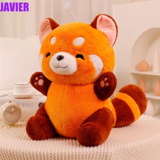 JAVIER หมอนตุ๊กตานุ่ม รูปการ์ตูน Racoon สีแดง ของเล่นสําหรับเด็ก