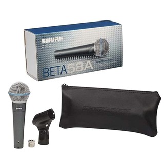 Shure Beta58A Dynamic Handheld Vocal Microphone Super Cardioid