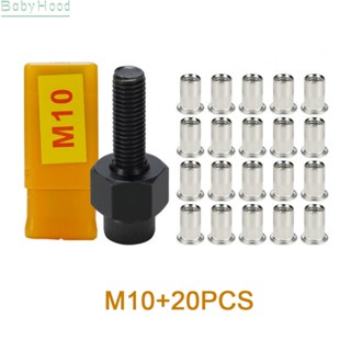 【Big Discounts】21PCS Hand Rivet Nut Head Nut set M3-M12 For Hand Rivet Tool Belt with 20pcs Nut#BBHOOD