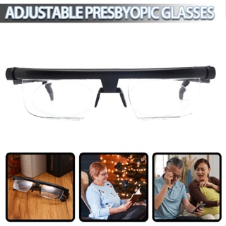 Dial Adjustable Reading Glasses Focus -6D to +3D Distance Vision Eyeglass