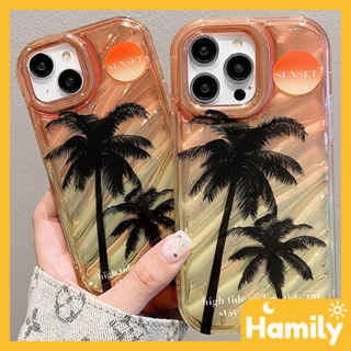 For iPhone 11 Case Water Ripple TPU Soft Shell Shockproof Protection Camera Summer Palm Compatible with iPhone 14 13 Pro max 12 Pro Max 11 xr xs max