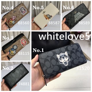 Accordion Zip Wallet In Signature Canvas F31520 F74881 F88115 F88560 F88587 F88589 ผู้หญิง COAC H กระเป๋าสตางค์