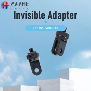 Chink อะแดปเตอร์เมาท์สกรู อะลูมิเนียมอัลลอย 1/4 นิ้ว อุปกรณ์เสริม สําหรับ Insta360 X2 X3 Gopro 11 10 9