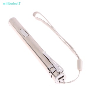 [WillbehotT] พวงกุญแจปากกาไฟฉาย LED สเตนเลส กันน้ํา ชาร์จ USB สําหรับแพทย์