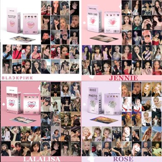 โปสการ์ด อัลบั้มรูปภาพ PINK Coachella BPTG World Tour Jisoo Lisa Jennie Rose สีดํา จํานวน 55 ชิ้น