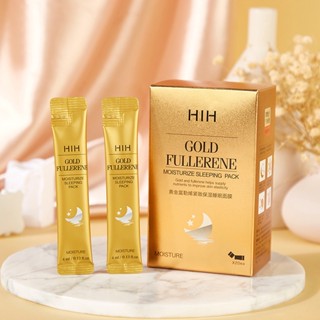 Hih Gold Fullerene มาส์กหน้า กระชับ และให้ความชุ่มชื้น แบบพกพา 20 ชิ้น ขายส่ง